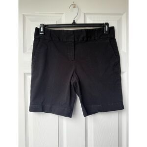 Loft The Riviera Short Bermuda Shorts Women's Size 4 Black 8 inch Inseam Basic
